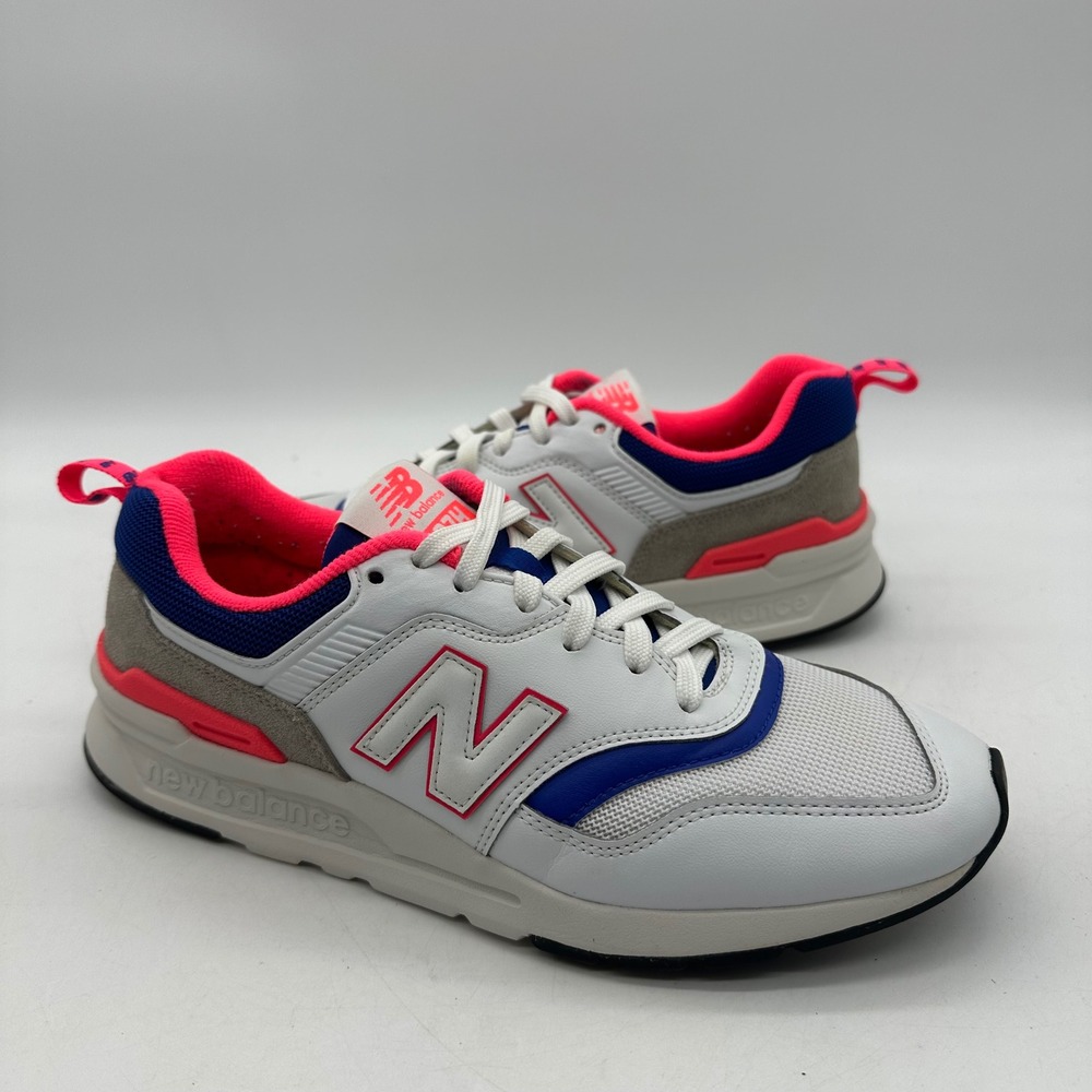 New Balance 997H CM997HAJ Mens Size 8 White Blue Pink Sneakers‎ Athletic Shoes